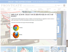 Tablet Screenshot of frontgate.com
